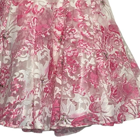 Madison James Special Occasion pink floral mini dress - Picture 7 of 16